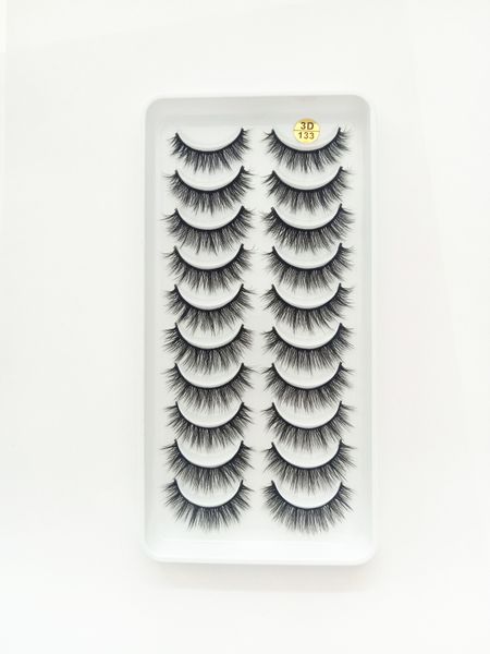 

10 pairs natural false eyelashes long makeup 3d mink lashes extension eyelash for beauty 54