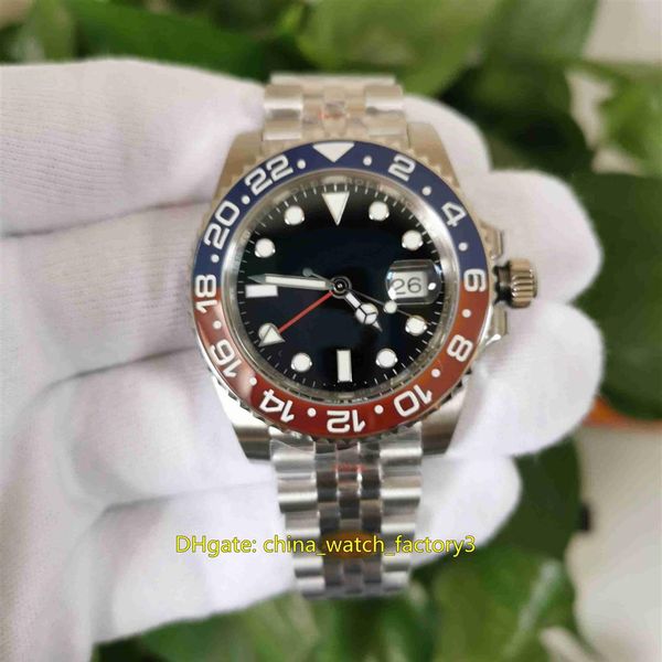 

noobf maker super quality mens watch 40mm gmt basel world 126710 126710blro pepsi bezel cal 3285 movement mechanical automatic men258l, Slivery;brown