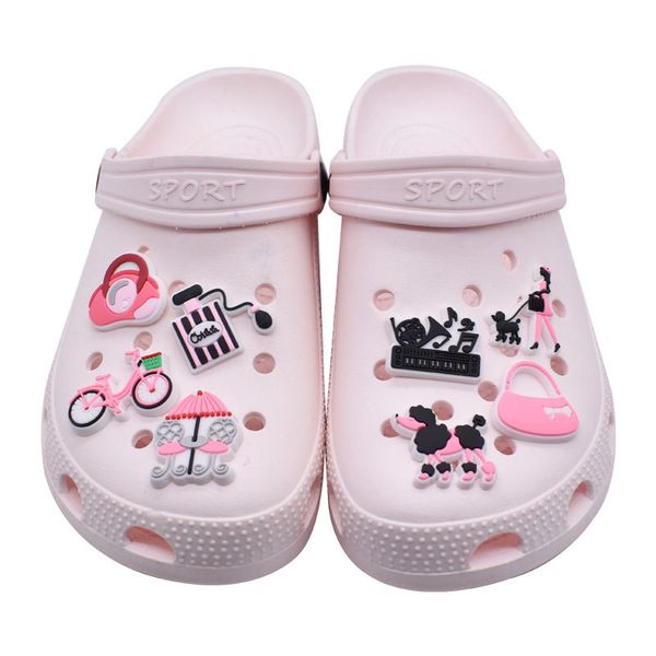 

anime charms princess collection wholesale childhood memories funny gift cartoon charms shoe accessories pvc decoration buckle soft rubber c, Blue