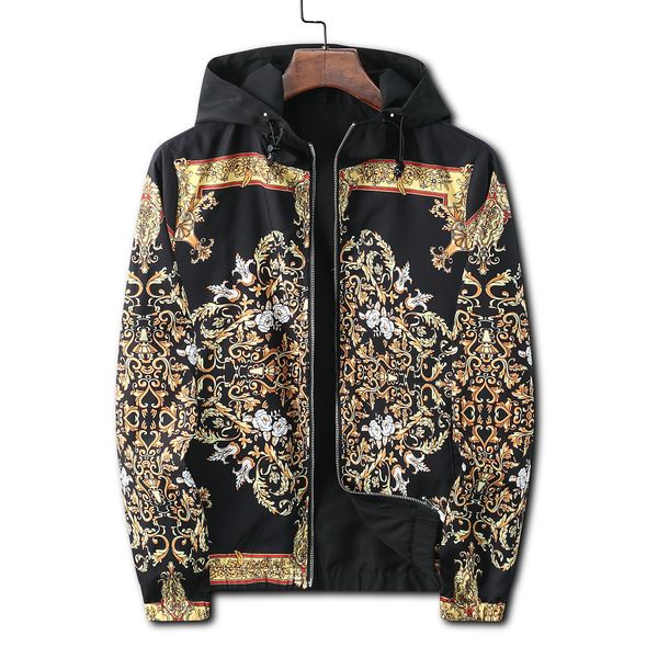 

designer men jackets spring autumn coat windrunner fashion hooded jackets sports windbreaker casual zipper coats man outerwear clothing 403, Black;brown