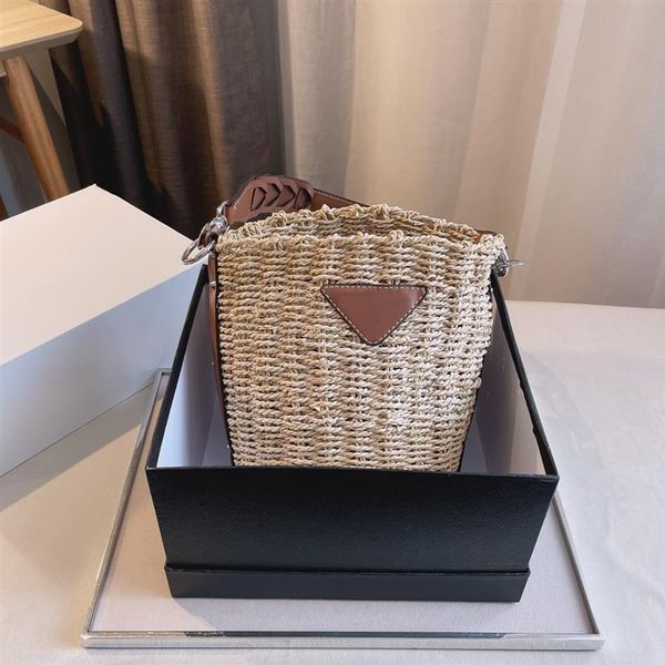 

ladies yellow beach bags sunshine straw totes fashion fresh art picnic party portable high capacity shopping trave backpack249g