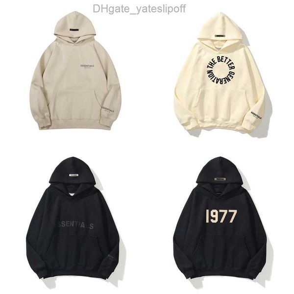 

ess men's sweatshirts luxury jackets hoodies men women letter essentials pullover hooded street hip hop sweatshirt sweater hoodie casua, Black;brown