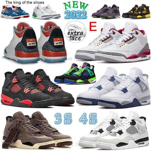 

2023 og jumpman 4 4s 3s mens basketball shoes j military black cat fire red thunder midnight navy white cement 3 eminem x slim shady j3 j4