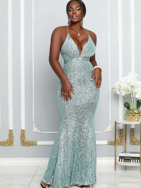 

party dresses glitter sequins women evening celebrity christmas mermaid maxi backless nightclub bodycon long 220103, White;black