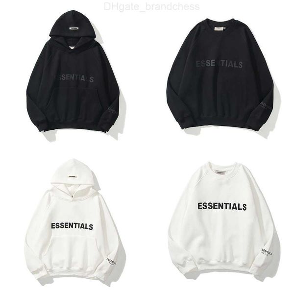 

luxury men's ess sweatshirts jackets hoodies men women essentials chest letter sweater sportswear hooded casual pullover couple sweats, Black;brown