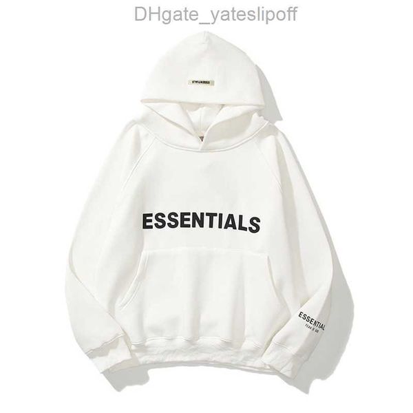 

men's luxury sweatshirts ess jackets hoodies men women letter essentials pullover hoodie hooded hip hop loose sweater casual sweatshir, Black;brown