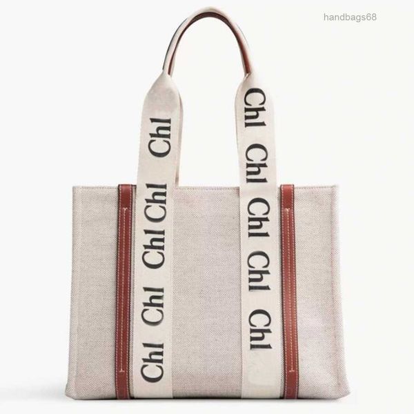 

shopping beach vacation shoulder bags underarm bag fashion women handbags canvas crossbody totes black brown handle large medium and small h