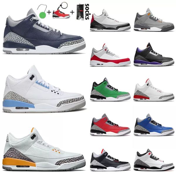 

3 3s mens basketball shoes animal instinct anniversary low citrus white bred concord 35 cap and gown men women sneakers size 36-47