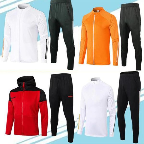 

2021 tracksuit survetement football club jacket for kids youth sportswear jogging boys training suit 20 21333t, Black
