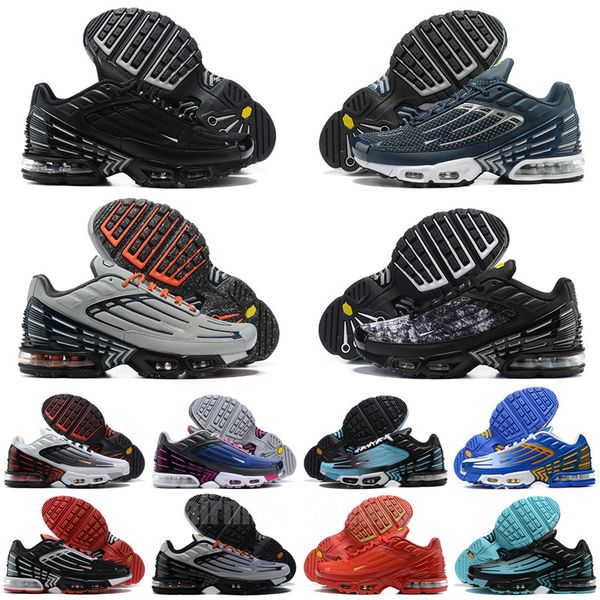 

tn plus tn 3 running shoes triple black white airmaxs tns men women laser blue unc oreo bat frequency pack mens trainer 36-46
