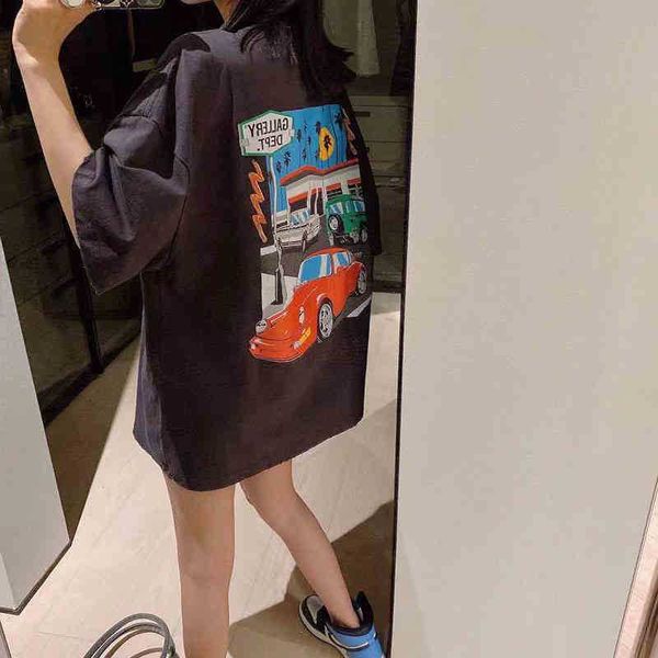 

shirt designer gallerysdept tees fashion galleries men t women hip hop cool for european size oversize loose r528, White;black