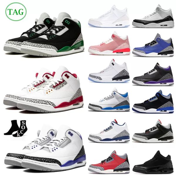 

3s basketball shoes man midnight navy blue red space jam platinum tint prom night legend concord bred gamma 25th athletic size 36-47