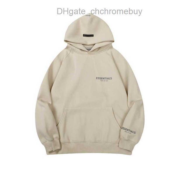 

men's luxury ess sweatshirts jackets hoodies men women letter essentials pullover hooded street hip hop sweatshirt sweater hoodie casua, Black