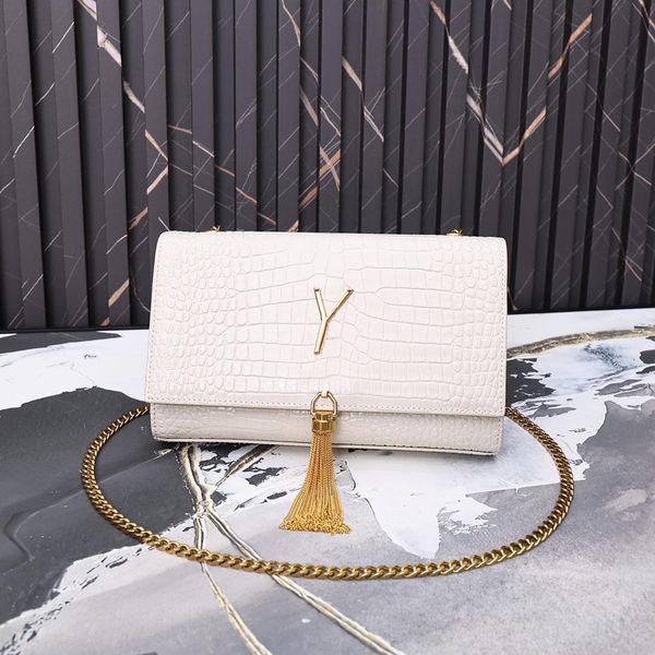 

designers handbag shoulder chain crossbody bag wallet purses totes alligator crocodile pattern plain tassel letter luxurys handbags