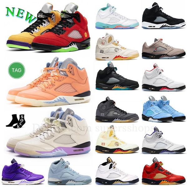 

2023 fashion jumpman 5 basketball shoes 5s psgs pumice white sail khaled x we the count purple what the black musilin concord oreo aqua orig