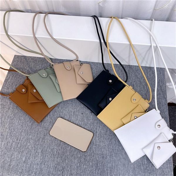 

bag fashion buckle handbag womens pu leather phone bags mini small thin crossbody with coin purse ladies shoulder