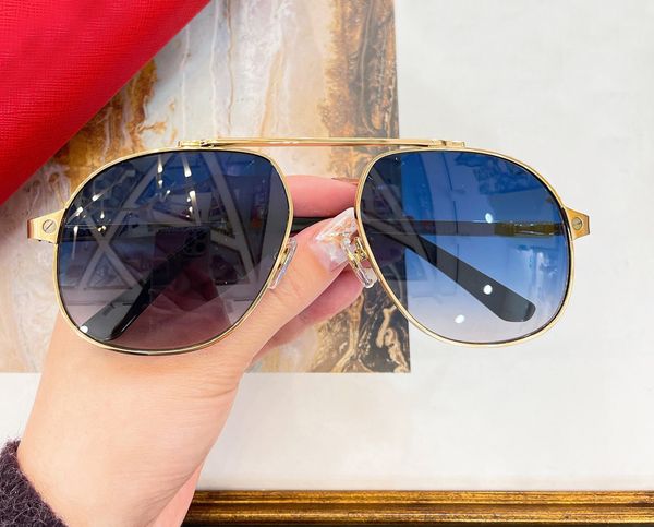 

vintage pilot sunglasses for men gold metal blue gradien glasses men fashion sunglass sunnies shades uv400 eyewear with box, White;black