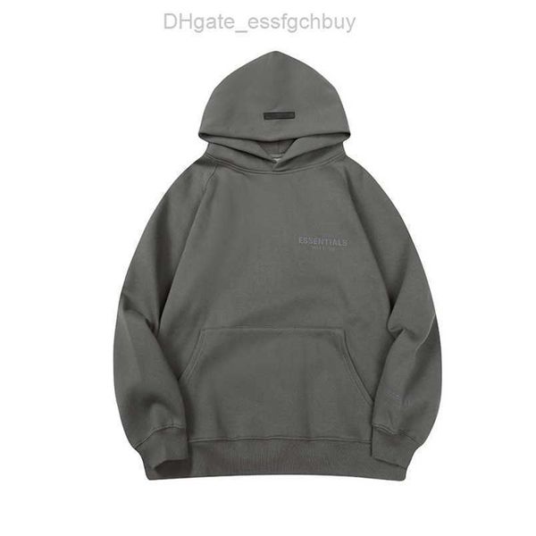 

luxury men's fashion sweatshirts essentials jackets hoodies ess men women letter pullover hoodie hooded sweater casual sweatshirt coup, Black