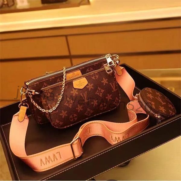 

3pcs set shoulder bags tote women double handbags luxurys designers ladies handbag lady clutch pursehandbags flowers designers