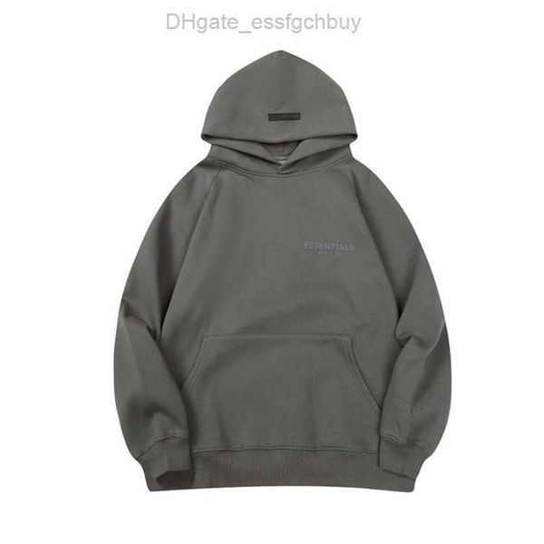 

essentials luxury men's sweatshirts jackets ess hoodies men women letter pullover hooded fashion hip hop sweatshirt sweater hoodie casu, Black