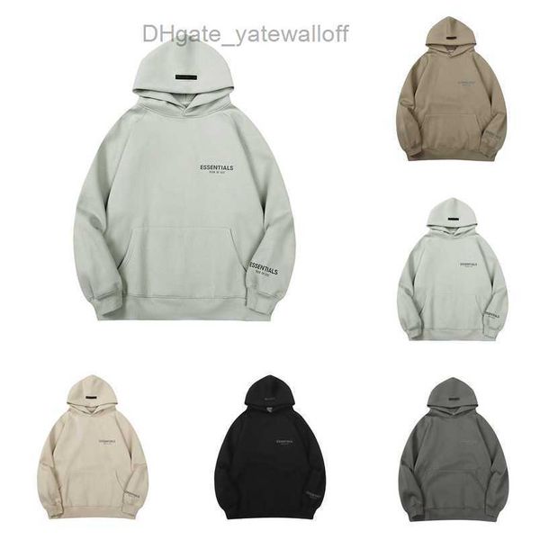

essentials men's sweatshirts fashion luxury jackets hoodies ess men women letter pullover hoodie hooded sweater casual sweatshirt coup, Black