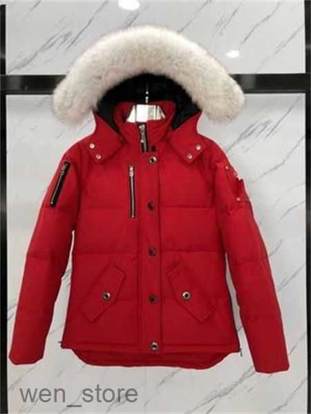 

homme down jacket men's fashion warm moose pattern thick windproof downs coat outdoor active wear waterproof 2 mooses knuckles s0ko, Black