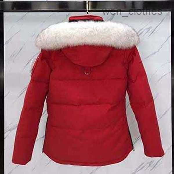 

designer mens winter moose down jackets women parkas big fur collars windbreaker hoodie coats black white goose puffer outerwear man clothes