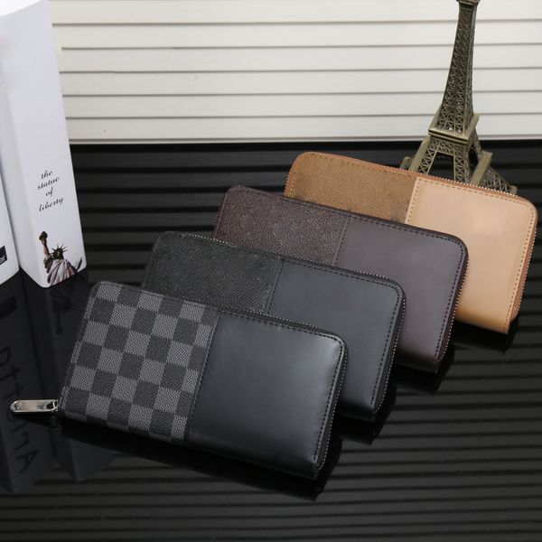 

luxury designer women wallets men genuine pu leather long wallet ladies purse credit card holders, Red;black