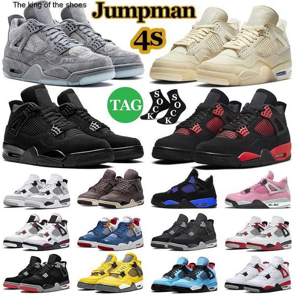 

2023 og jumpman 4 men basketball shoes retro 4s womens mens trainers military black cat sail canvas a ma maniere red thunder cement outdoor