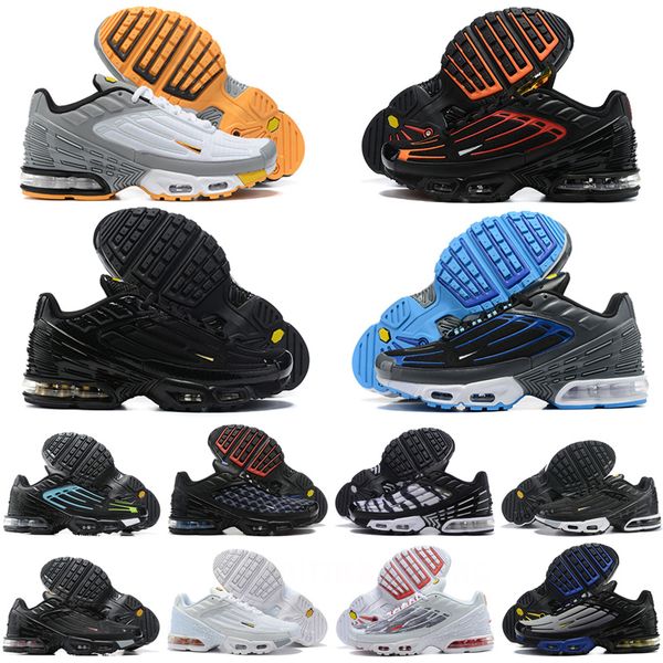 

2023 tn plus 3 running shoes tnplus tn3 tuned unity green aqua light bone og black triple white laser blue shattered ice women mens trainers