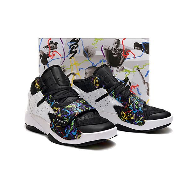 

men's shoes ni air jrodan zion 2 pf zion 2 generation combat basketball high side air-cushion dazzle, Black