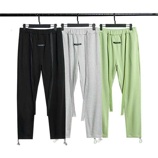 

bear essentials multi thread spring and autumn tide br thin sports pants men's women's guard, Black