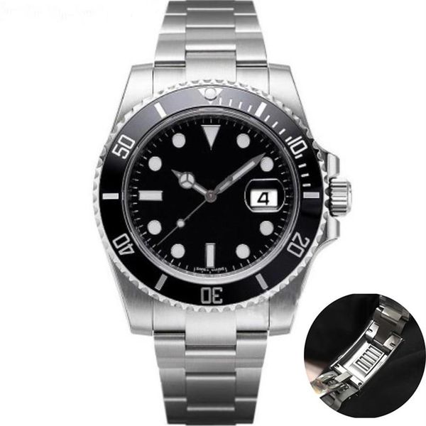 

gliding lock mens watches 116610 40mm stainless automatic mechanical watch 2813 movement sapphire waterproof luminous 269w, Slivery;brown