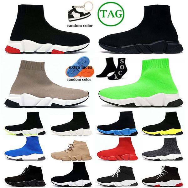 

fashion sock shoes mens womens triple black graffiti glitter red blue beige volt white green luxury speed trainer running sneakers runner ou
