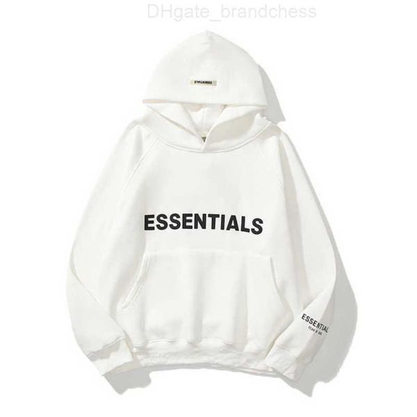 

luxury essentials men's sweatshirts jackets ess hoodies men women letter pullover hooded fashion hip hop sweatshirt sweater hoodie casu, Black