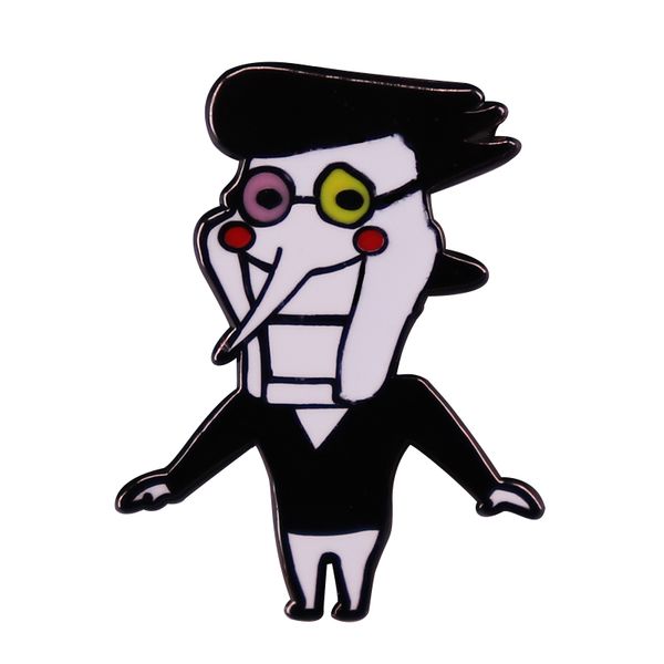 

deltarune spamton game boss enamel pin cartoon brooch badge backpack decoration jewelry gift, Blue