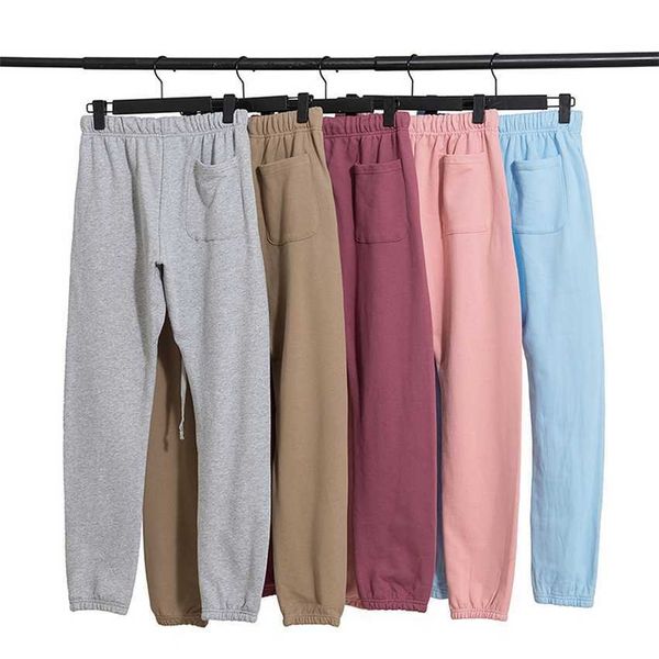 

feel essentials reflective high street drawstring pants casual, Black