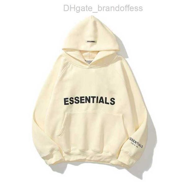 

men's luxury sweatshirts essentials jackets ess hoodies men women letter pullover hooded fashion hip hop sweatshirt sweater hoodie casu, Black