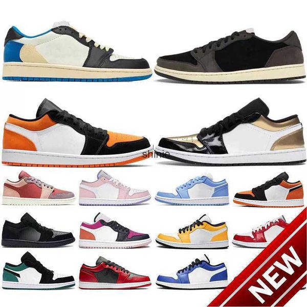 

2023 high basketball shoesjumpman 1 low 1s shoes men women obsidian dark mocha unc wolf grey white camo black toe co