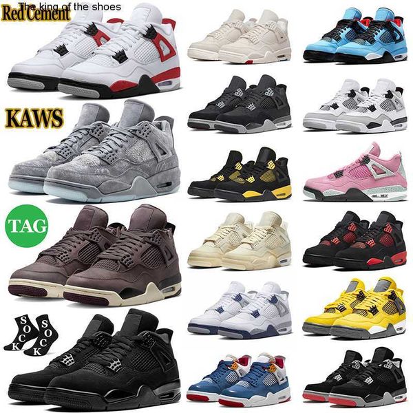 

2023 og jumpman 4 men basketball shoes retro 4s womens mens trainers military black cat canvas a ma maniere red thunder canvas sail cactus j