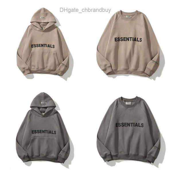 

ess men's luxury sweatshirts jackets hoodies men women essentials chest letter sweater sportswear hooded casual pullover couple sweats, Black;brown