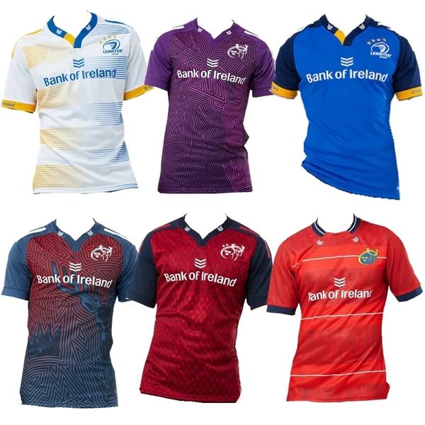 

2022 2023 leinster munster rugby jersey home away 22 23 european alternate ireland irish club shirt size s-5xl, Black;gray