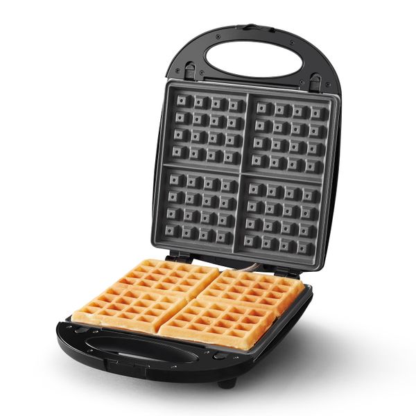 

4-slice waffle pans diamondforce belgian waffle maker with removable plates