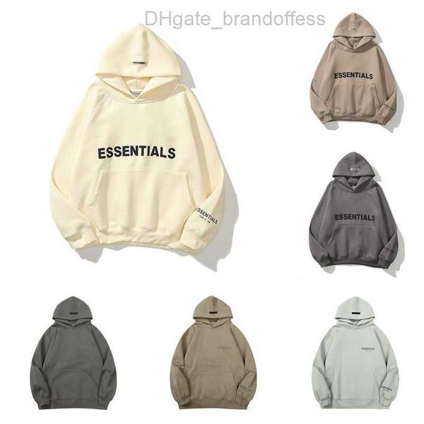 

sweatshirts luxury men's essentials jackets ess hoodies men women letter pullover hooded fashion hip hop sweatshirt sweater hoodie casu, Black;brown