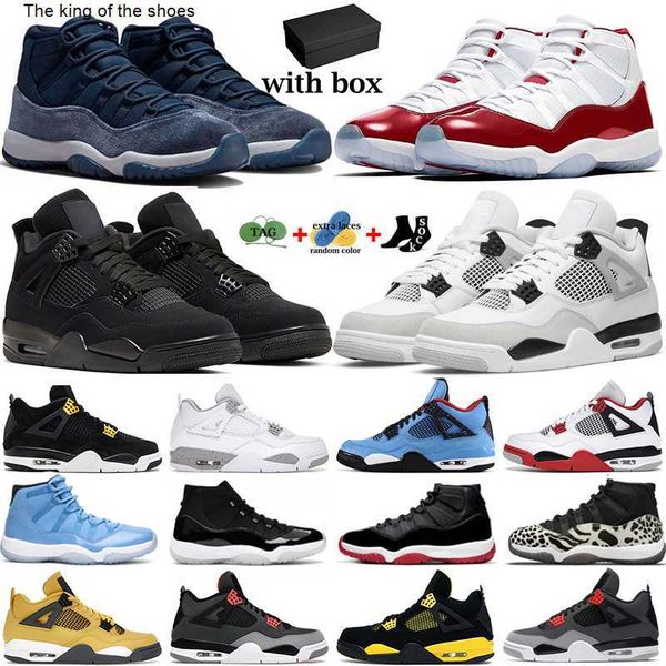 

2023 og with box jumpman 4 basketball shoes men women 11 sneakers 4s military black cat infrared cool grey 11s bred mens womens sports train