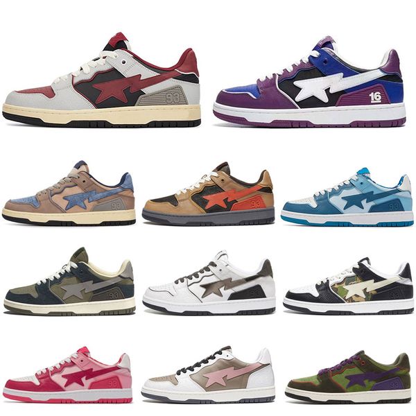 

2022 designer sneakers running shoes trainers fashion pink patent leather black white color combo grey for men women pastel pack abc camo eu