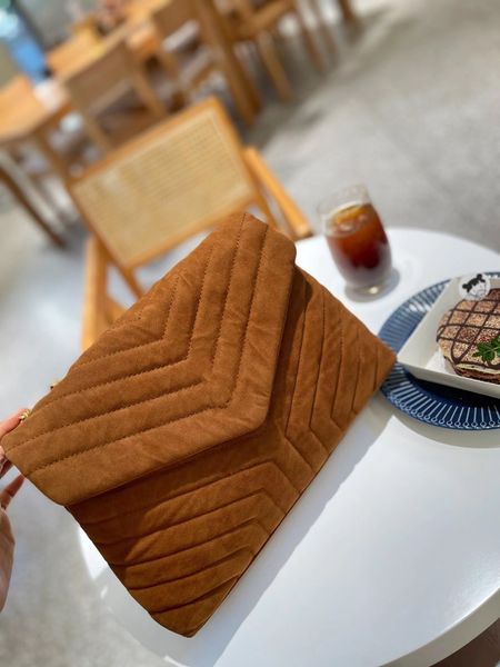 

ybrand loulou yslityseam leather shoulder bags designer bag brown purse luxury messenger crossbody bags fashion handbag women classic flap l