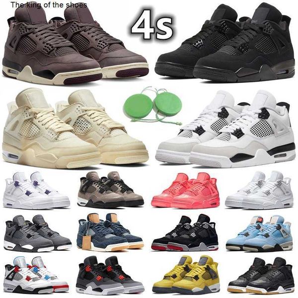 

2023 og jumpman 4 4s men women basketball shoes military black cat red thunder white oreo unc blue sail violet ore bred infrared grey metall