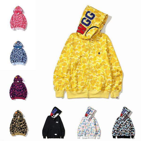 

fashion designers sharks hoodies mens womens trend shark hoody stylist cartoon hoodies jacket man outdoors leisure sweatshirts size m-3xl, Black