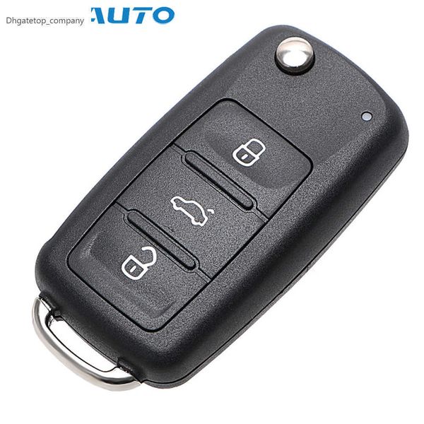 

3 buttons car key shell remote flip for beetle/caddy/eos/golf/jetta/polo/scirocco/tiguan/touran/up for vw blank keys cover case